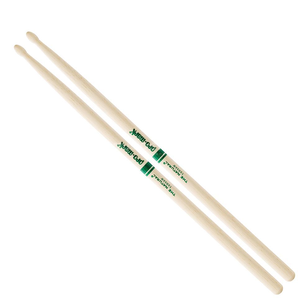 Promark TXR5AW -Promark American Hickory 5A Wood Tip Drumsticks