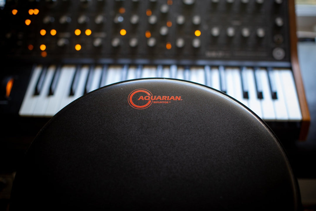 Aquarian TCREF14BK- Texture Coated Reflector Black Snare Batter 14" Drumhead