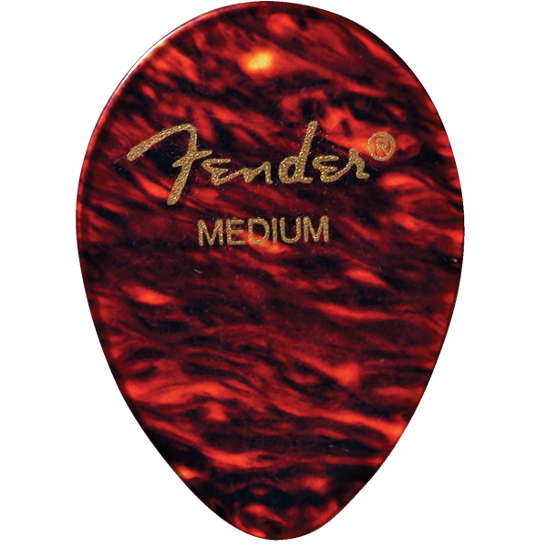 Fender 354 Shape Classic Celluloid Picks (12 Count) - Tortoise Shell