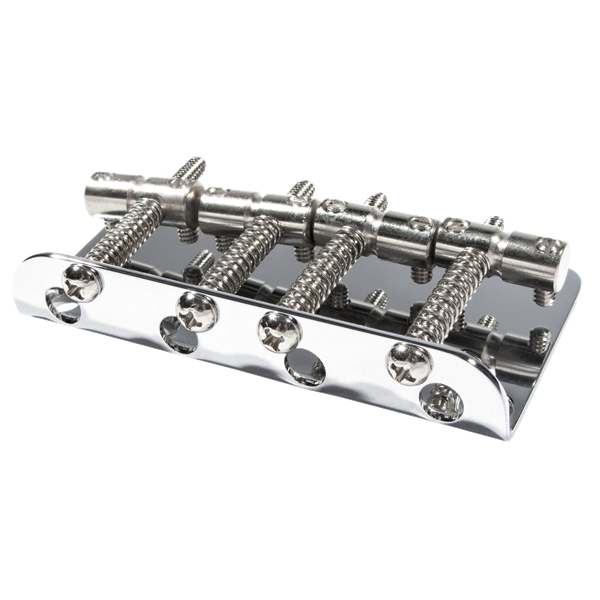Fender Pure Vintage '70s Jazz Bass Bridge Assembly - Chrome