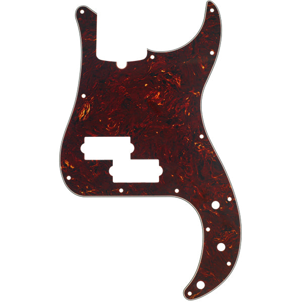 Fender Pickguard for Precision Bass 13-Hole Mount w/ Truss Rod Notch 4-Ply - Tortoise Shell