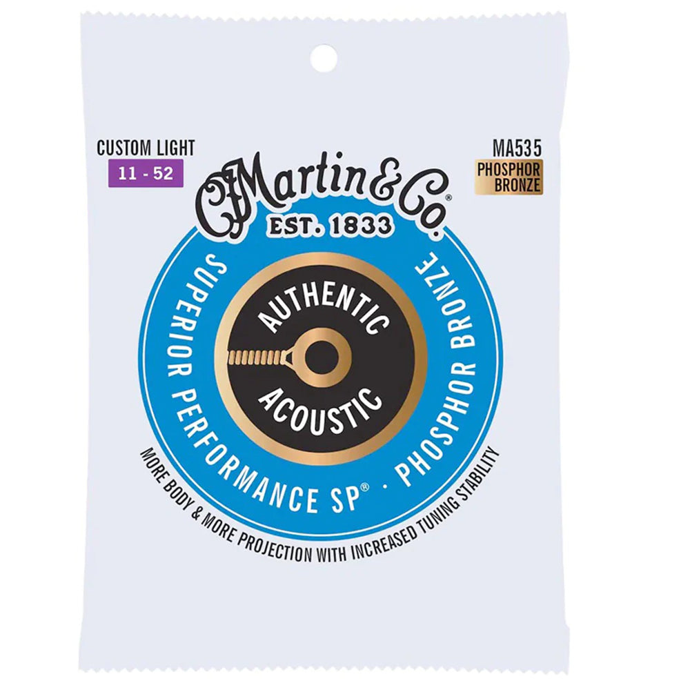Martin Guitars MA535PK3 Authentic Acoustic Guitar String Set (92/8) 3 Packs