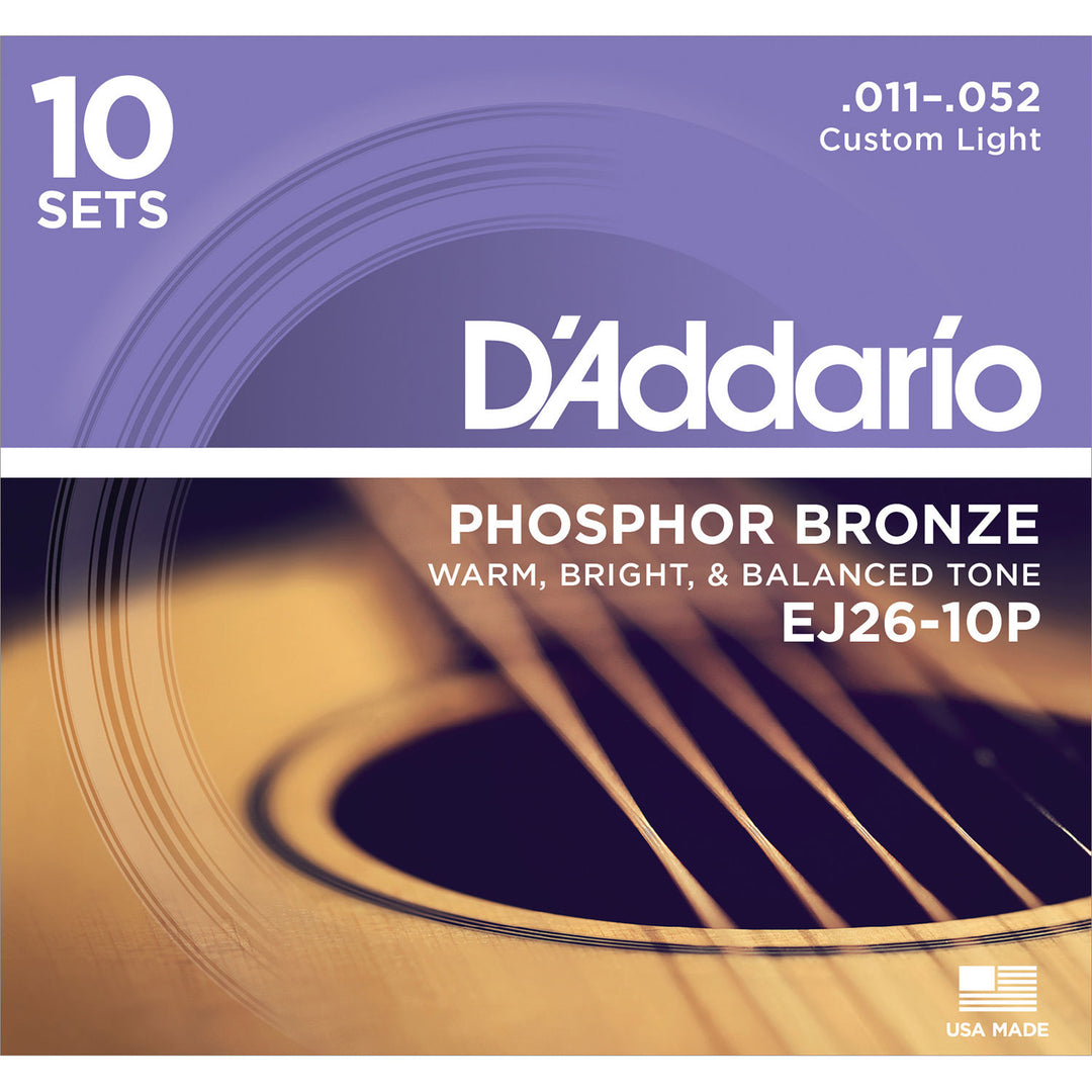 D'Addario EJ26-10P - PROPACK PHOS BRZ CST LITE