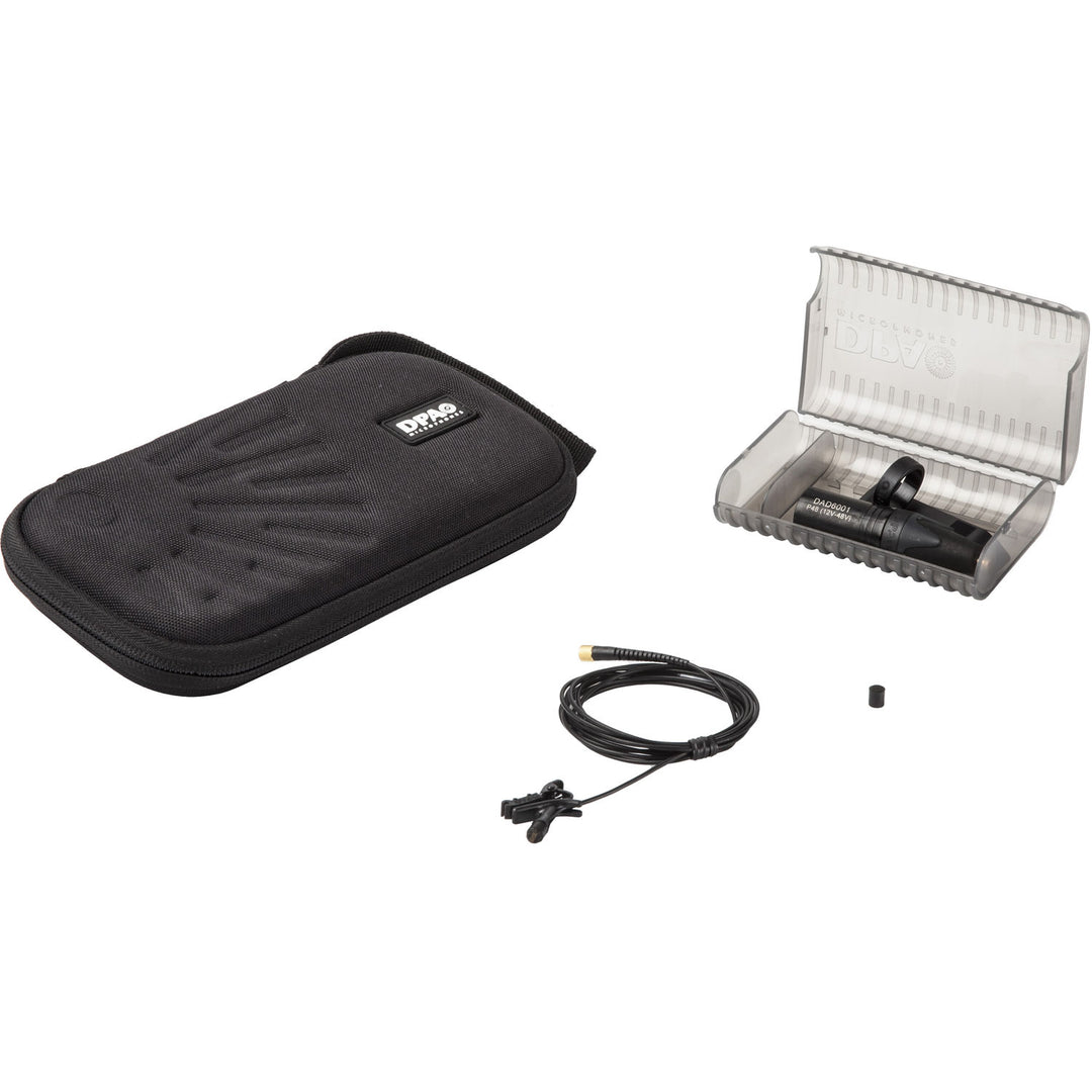 DPA Microphones 4060 CORE Normal-Sensitivity Omni Lavalier Microphone with Accessories Kit - Black