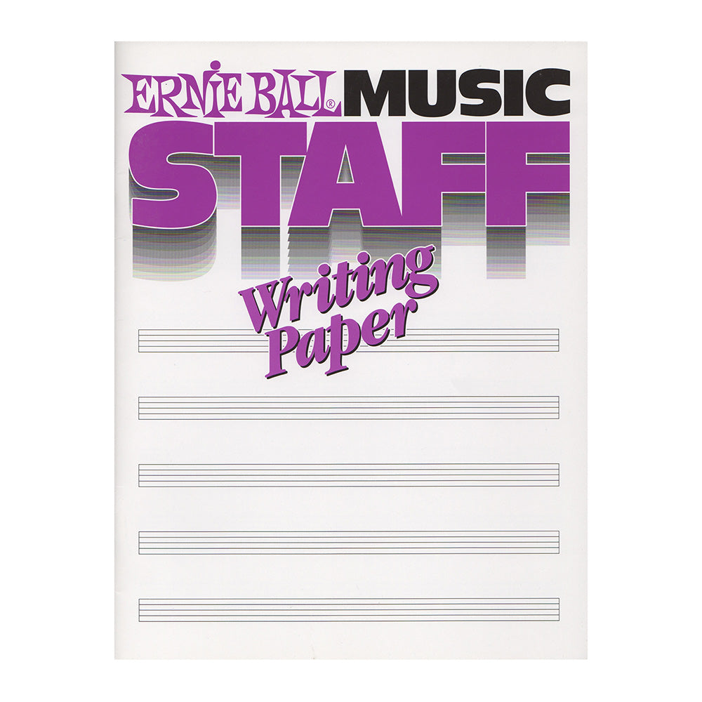 Ernie Ball Method Book - Music Staff Writing Paper - 8 Stave - 48 Page