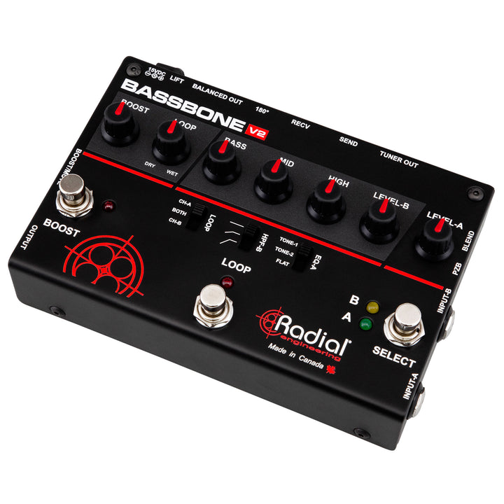 Tonebone Bassbone V2 Two Channel Bass Preamp and Boost Pedal
