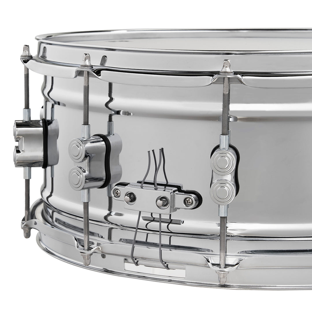 PDP Concept Metal 6.5x14 Snare Drum Dual-Beaded 1mm Rolled Chrome Over Steel w/ Chrome Hardware