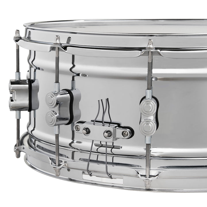 PDP Concept Metal 6.5x14 Snare Drum Dual-Beaded 1mm Rolled Chrome Over Steel w/ Chrome Hardware