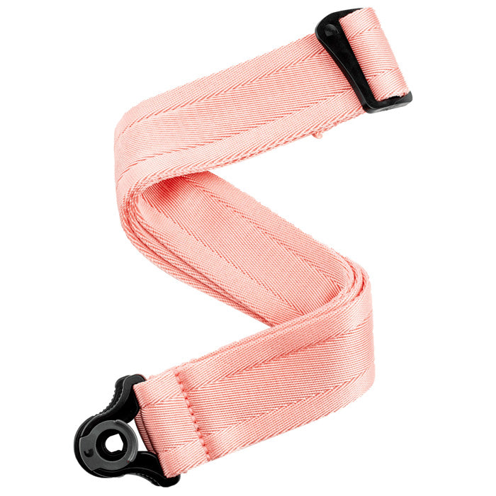 D'Addario Auto Lock Guitar Strap - New Rose