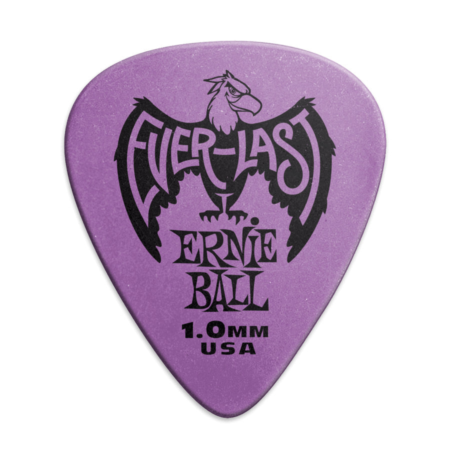 Ernie Ball Guitar Picks Everlast (Bag of 12) - 1.00mm Purple
