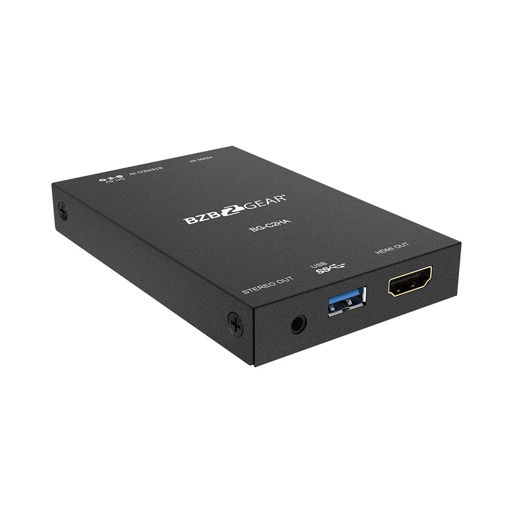 BZBGEAR - USB 3.0 Full HD Video Capture Device With HDMI 2.0a Loopout & Audio