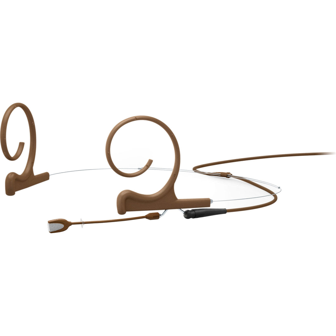 DPA Microphones d:fine Core 4166 Slim Omni Flex Headset Mic, 40mm Boom with MicroDot - Brown