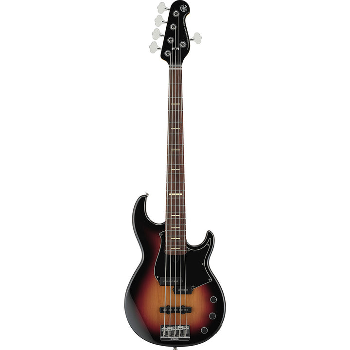 Yamaha BBP35II Alder/Maple/Alder body, 5-String Bass Guitar w/ Hardshell Case - Vintage Sunburst