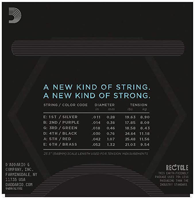D'Addario NYXL1152-3P - 3-PACK ELEC GTR NYXL MED/HVY