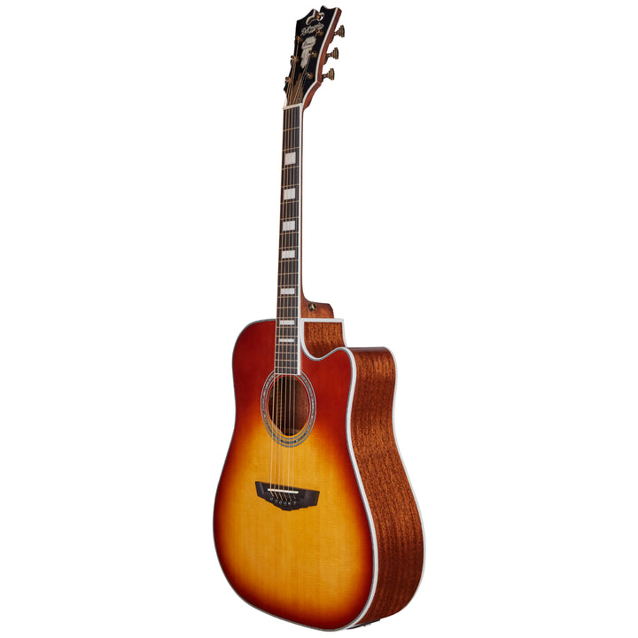 D'Angelico Premier Bowery Acoustic Guitar - Iced Tea Burst