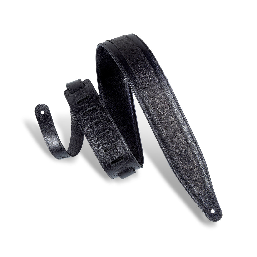 Levy's M317FG-BLK Garment Leather Guitar Straps