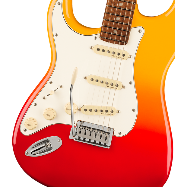 Fender Player Plus Stratocaster®, Left-Handed, Pau Ferro Fingerboard - Tequila Sunrise