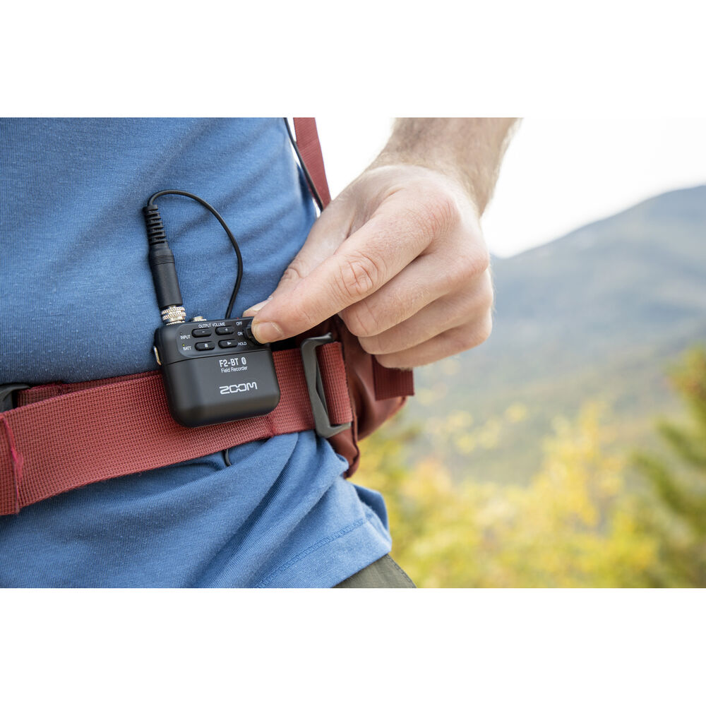 Zoom F2-BT Ultracompact Bluetooth-Enabled Portable Field Recorder with Lavalier Microphone