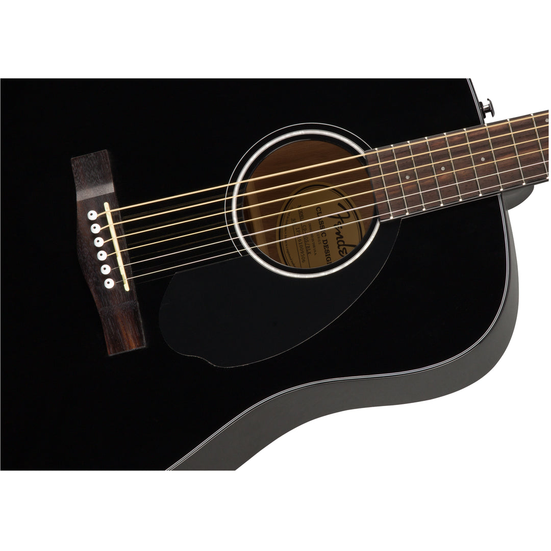 Fender CD-60S Dreadnought Acoustic Guitar w/ Walnut Fingerboard - Black
