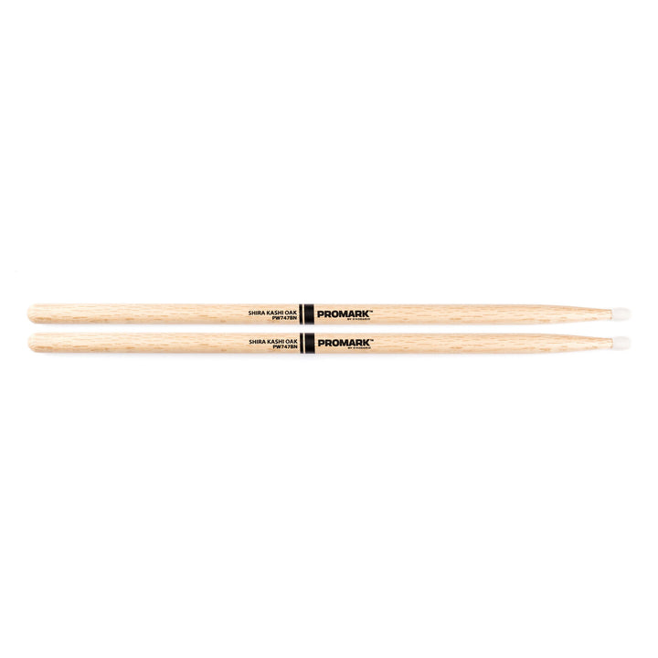 Promark PW747BN -Promark Super Rock Shira Kashi Oak Nylon Tip Drumsticks