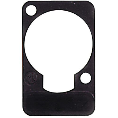 Neutrik DSS-0 - Black Lettering Plate for D Size Knockouts