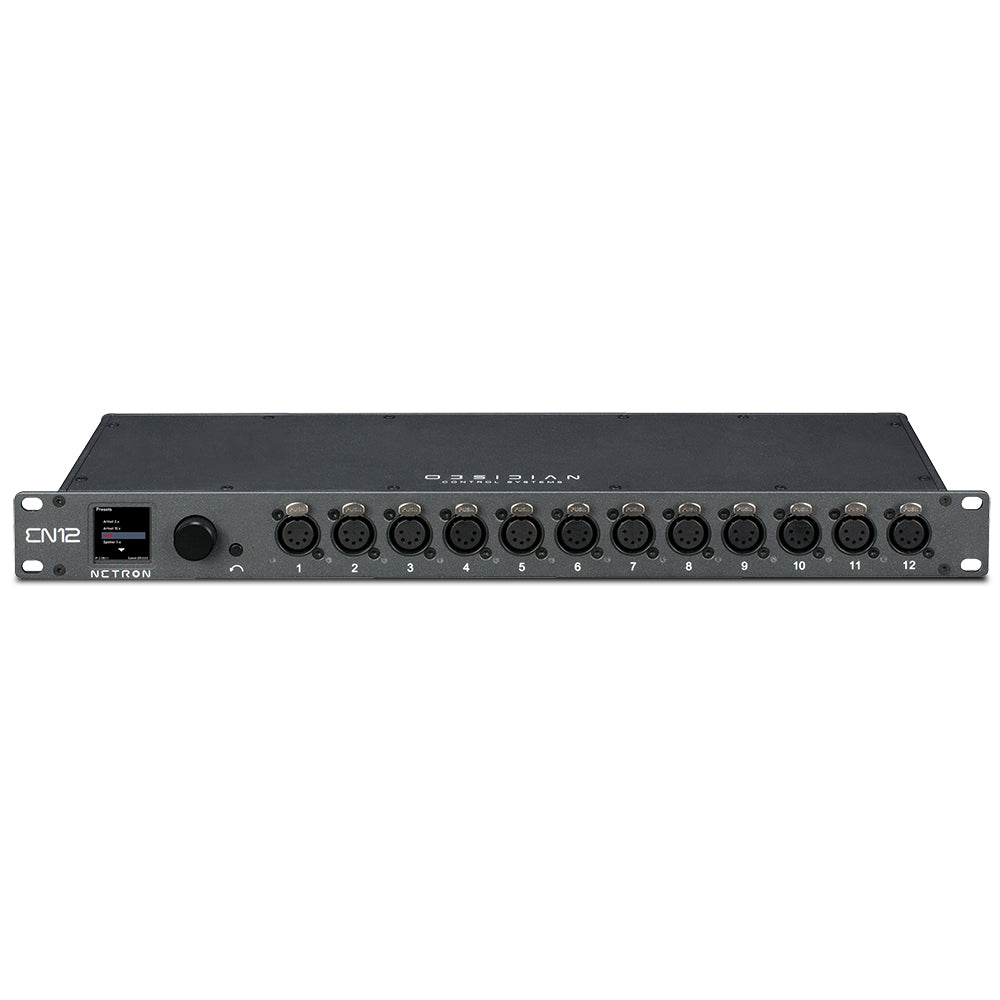 Obsidian EN12 - Ethercon to DMX Node - With 12x 5pin DMX Ports
