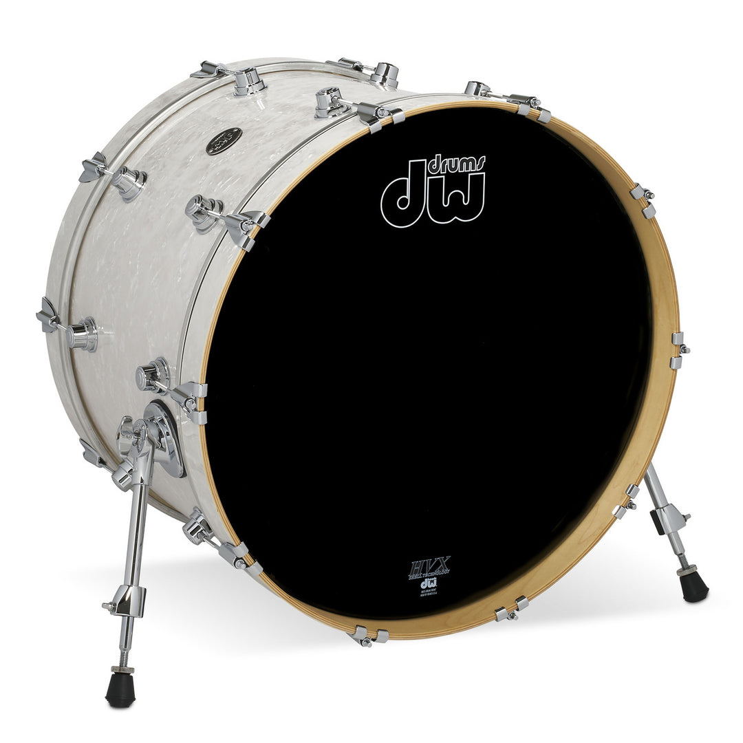 DW Performance Series Bass Drum 14x22 Finish Ply - White Marine