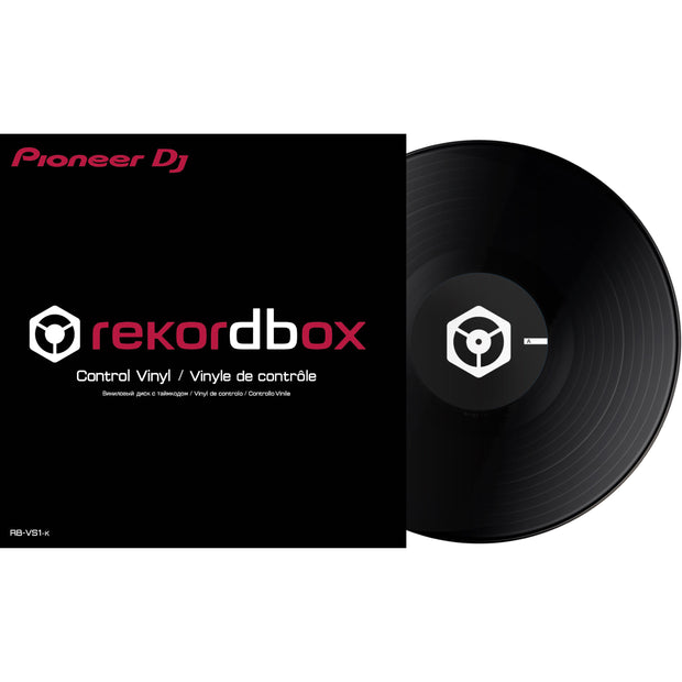 Pioneer DJ RB-VS1 Control Vinyl for rekordbox DJ (Single) - Black