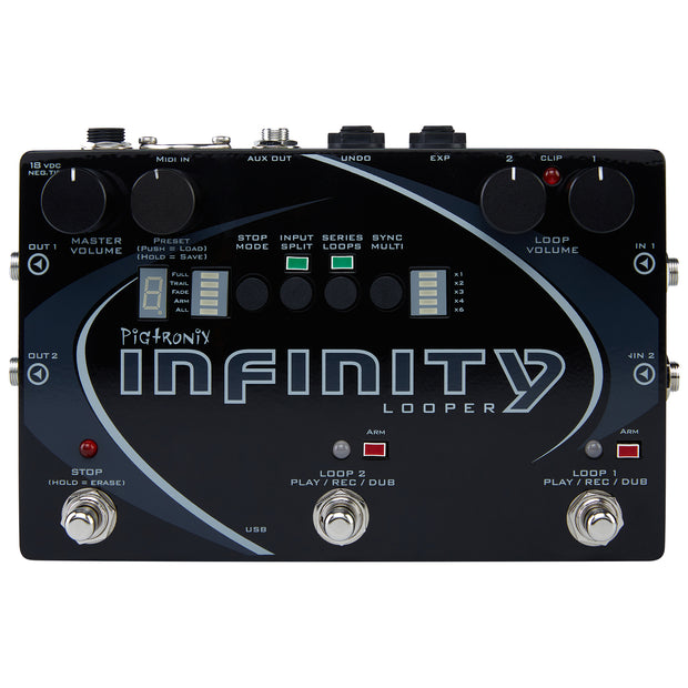 Pigtronix Infinity Looper 3 Hi-Fi Stereo Double Looper Guitar Effect Pedal