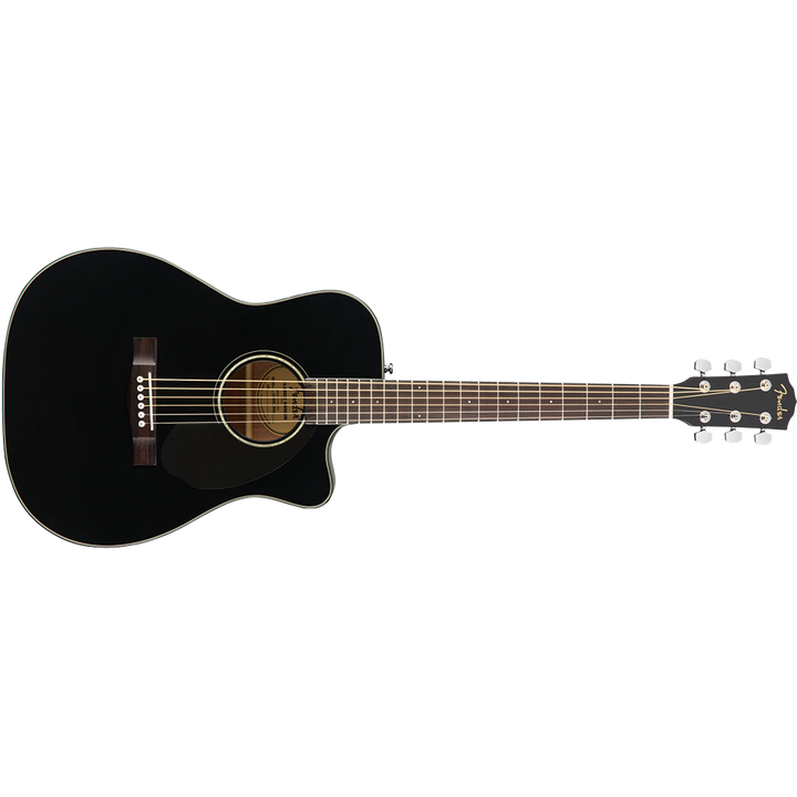 Fender CC-60SCE 6-String Concert Acoustic Guitar (Black)