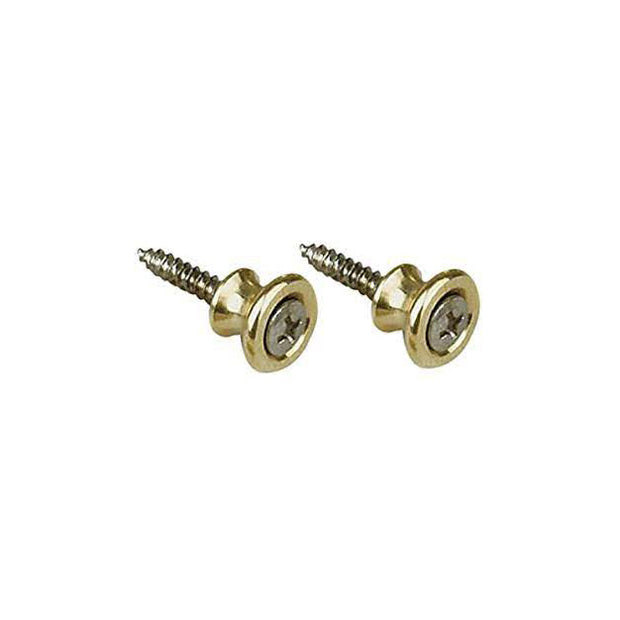 Gibson Strap Button w/Screw - pair - brass