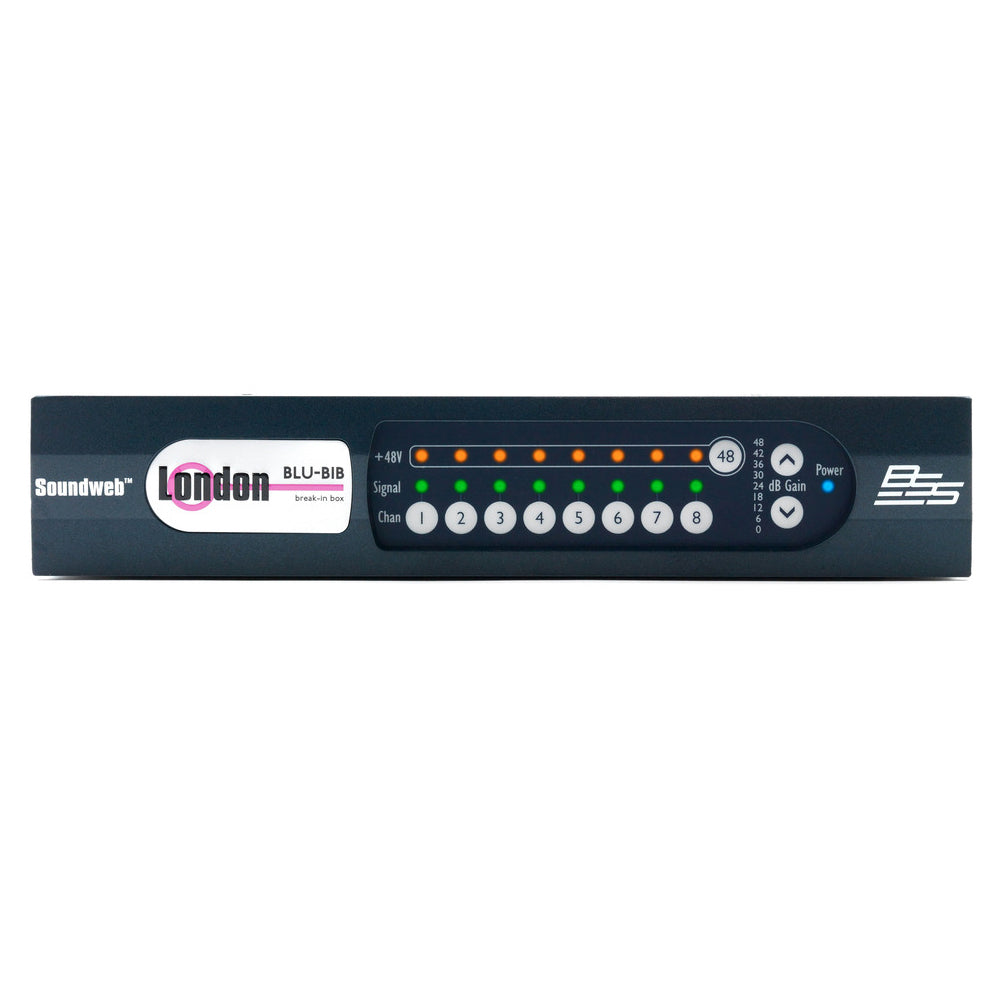 BSS BLU-BIB 8-channel analog break-in box w/ BLU link  (half rack width)