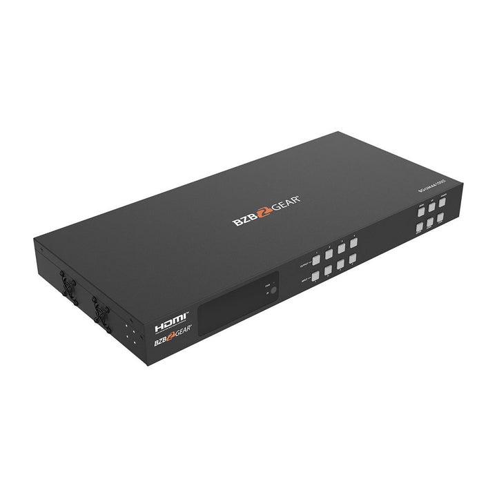 BZBGEAR - 4X4 4K UHD 18Gbps HDMI and HD Base T Matrix Switch with Bi-directional IR/Advance EDID and Downscaling