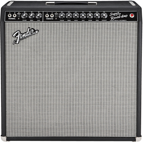 Fender '65 Super Reverb Guitar Combo Amplifier - Black & Silver