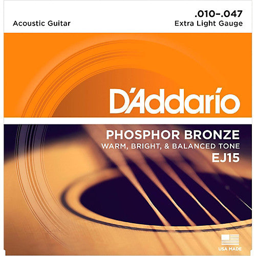 D'Addario EJ15 - SET ACOUS GTR PHOS BRZ X-LITE