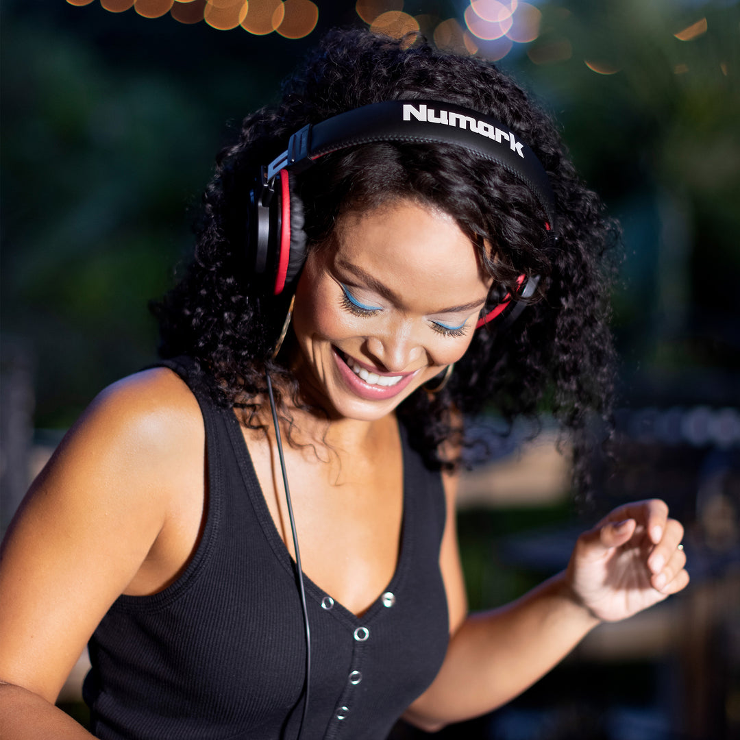 Numark HF175 High-Quality DJ Headphones w/ Leather Cups and Headband