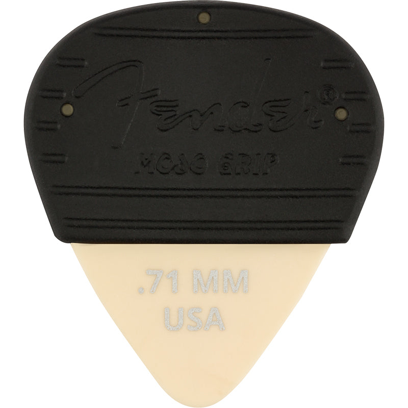 Fender Guitar Picks Mojo Grip Picks w/ Dura-Tone Delrin Pick (3-Pack) - 0.71mm