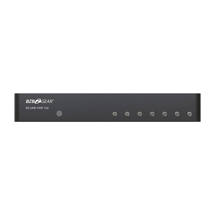 BZBGEAR - 4-Port 4K 60Hz Video Wall processor with Scaler, Audio and 1x3/1x4/2x2/4x1 Layout