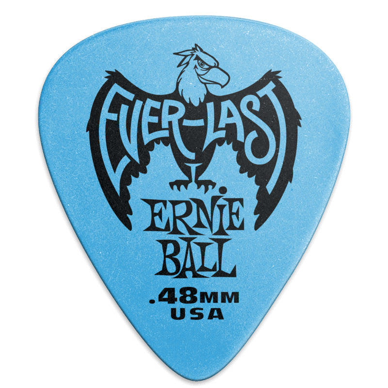 Ernie Ball Guitar Picks Everlast (Bag of 12) - 0.44mm Blue