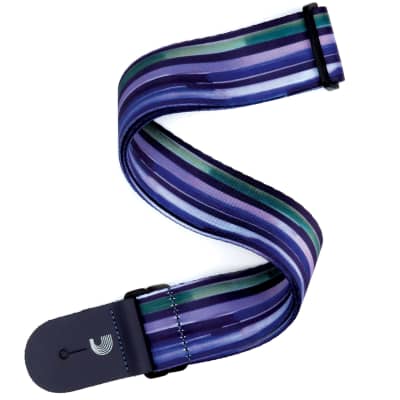 D'Addario P20W1504 - 2'' GUITAR STRAP, LINE ART