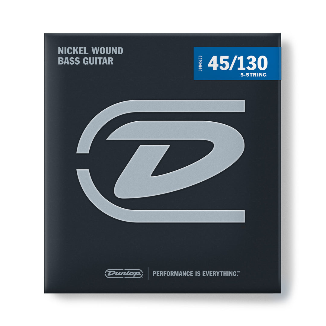 Dunlop DBN45130 BassNickelSteel Mw130DBN2025 5 string set 45-130