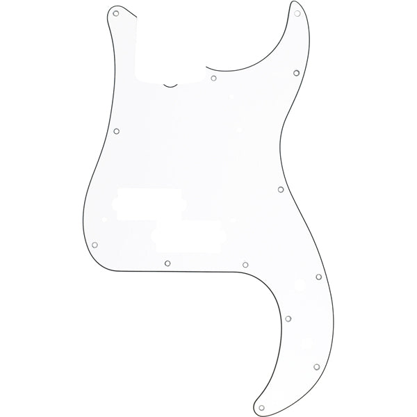 Fender Pickguard for Precision Bass 13-Hole Vintage Mount w/ Truss Rod Notch 3-Ply - White
