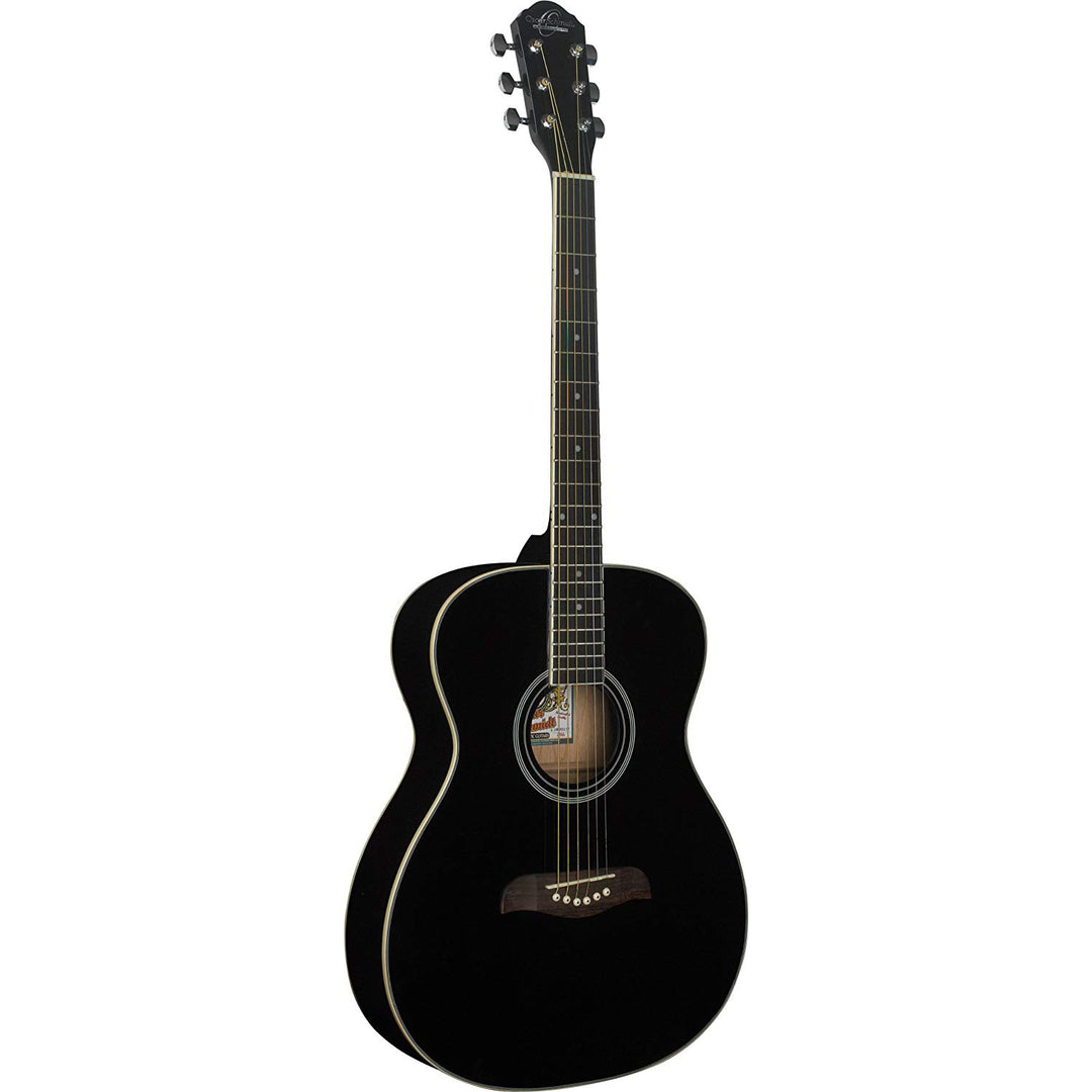 Oscar Schmidt OAB-A Acoustic Guitar Auditorium Black