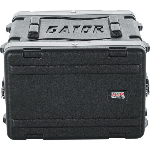 Gator GRR6L 6U Polyethylene, 19'' Roller Rack With Wheels, Pull-Out Handle