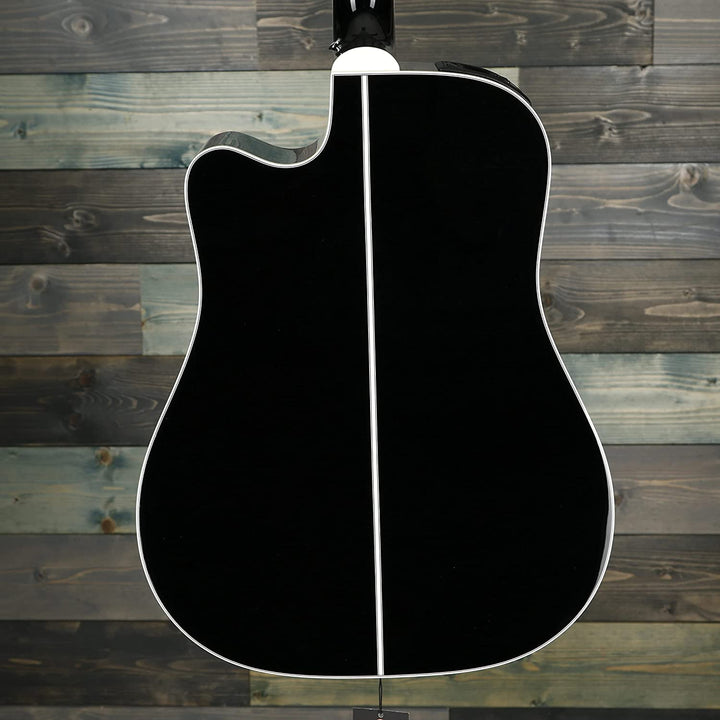 Takamine EF341SC Pro Series Dreadnought Acoustic Electric Guitar w/ Case - Black