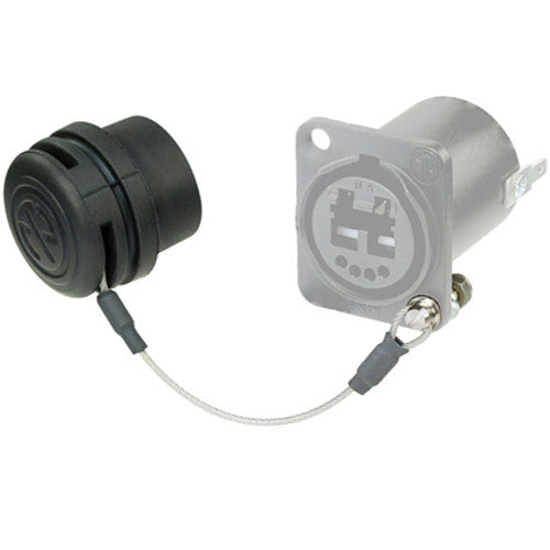 Neutrik SCD-NC - Rubber sealing cap w/lanyard for opticalCON panel connector