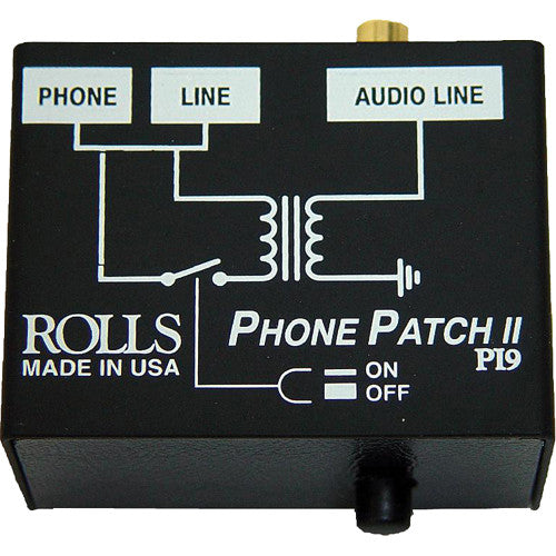 Rolls PI9 Phone Patch RJ11 to RCA or 1/8'' mini