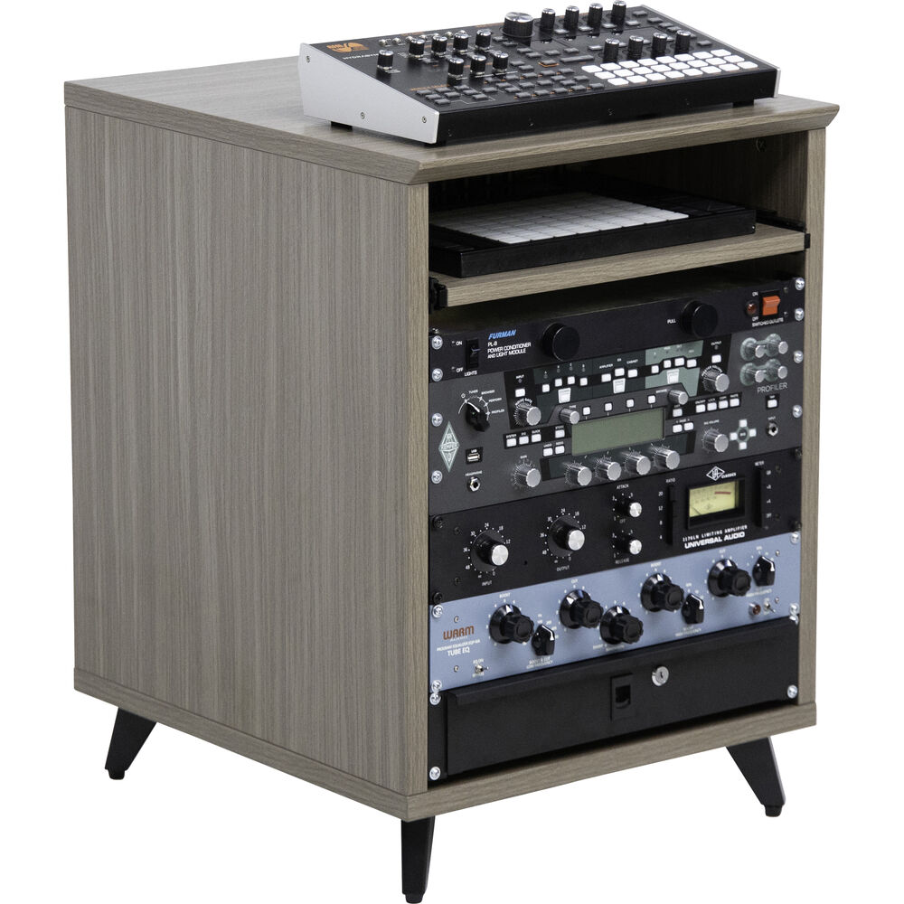 Gator Elite Series 10 RU Studio Rack Table - Driftwood Gray