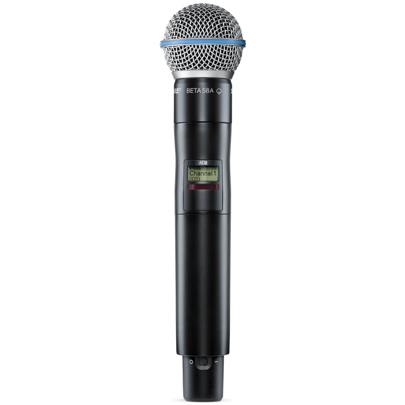 Shure AD2/B58-G57 Axient Digital Wireless Handheld Transmitter with BETA 58A Mic Head (G57: 470 to 616 MHz)