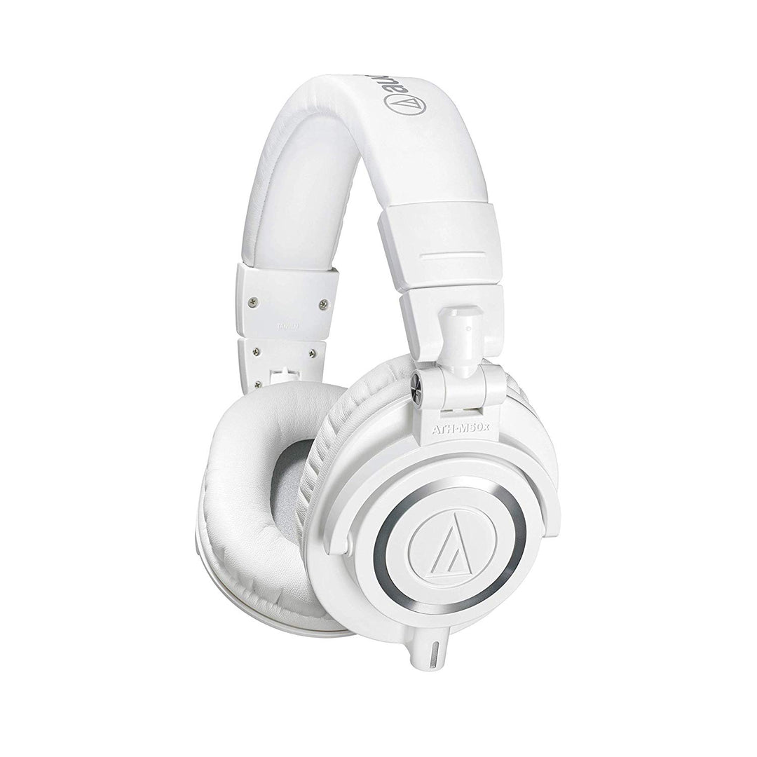 Audio-Technica ATH-M50x Closed-Back Dynamic Monitor Headphones - White